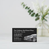 Auto-body van de botsing met auto's visitekaartje (Staand voorkant)