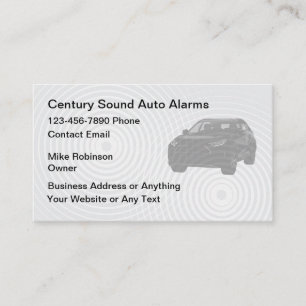 Auto Car Audio En Beveiliging Visitekaartje
