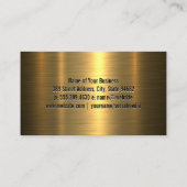 Auto Car Logo | Goud Metaal Visitekaartje (Achterkant)