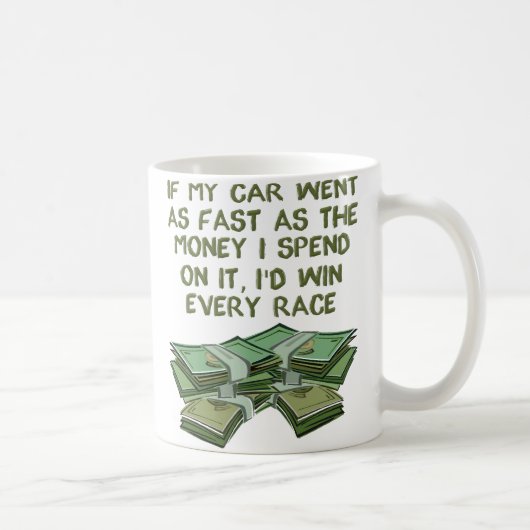Auto Car Racing Drôle Mug (Droite)