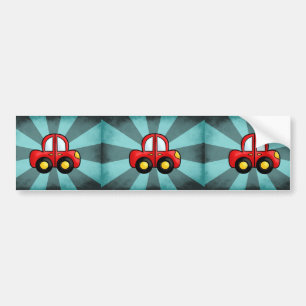Auto cartoon bumpersticker