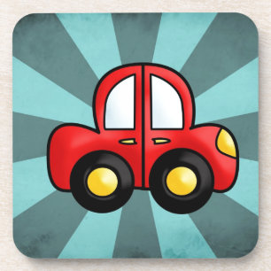 auto cartoon drankjes onderzetter