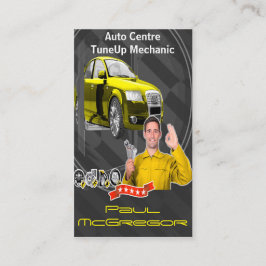 Auto Centre  - TuneUp Mechanic Business Card Visitekaartje