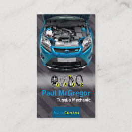 Auto Centre  - TuneUp Mechanic Business Card Visitekaartje