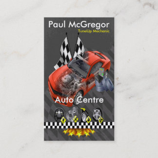 Auto Centre / TuneUp Mechanic Business Card Visitekaartje