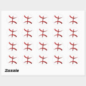 auto-collant aza rouge relief (Feuille)