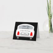 Auto Dealer Blanc Vente de voiture Merci Carte Not (Devant)