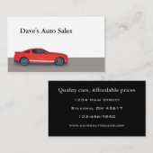 Auto Dealer Visitekaartje (Voorkant / Achterkant)