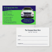 Auto Dealership-Auto Sales Associate Visitekaartje (Voorkant / Achterkant)