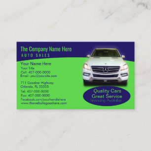 Auto Dealership-Auto Sales Associate Visitekaartje
