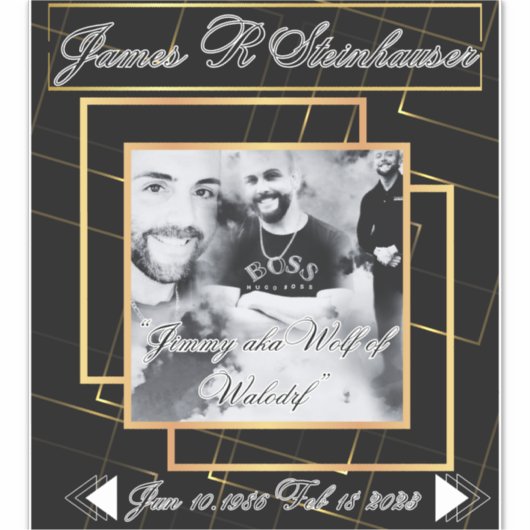 Auto Decal In Loving Memory Sticker (Voorkant)