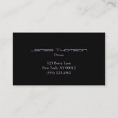 Auto Design Carbon Fibre Mechanic Service Visitekaartje (Achterkant)