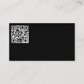Auto Detail Auto Wash Service QR Code Business Visitekaartje (Achterkant)