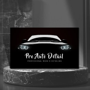 Auto Detail-wasservice voor auto's Visitekaartje