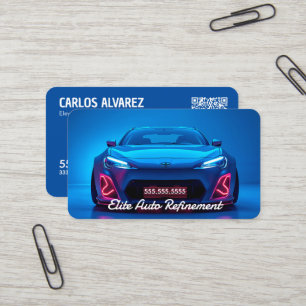 🚿 Auto Detailing Aangepaste QR Visitekaartje