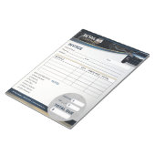 Auto Detailing Auto Cleaning Services Factuurformu Notitieblok (Schuin)