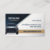 Auto Detailing Auto Reiniging Services Visitekaartje (Voorkant)