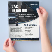 Auto Detailing Auto Schoonmaak Service Flyer Sjabl (Hand)