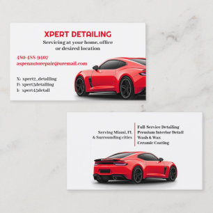 Auto Detailing Auto Visitekaartje