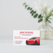 Auto Detailing Auto Visitekaartje (Staand voorkant)