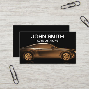 Auto Detailing Auto Wassen Automotive Zwart Visitekaartje