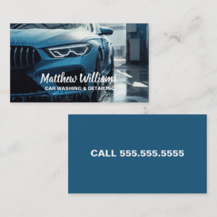 Auto Detailing Auto Wassen Visitekaartje