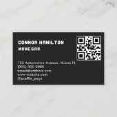 Auto Detailing Automotive Car Wash Clean QR-code Visitekaartje (Achterkant)