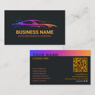 Auto Detailing en Autowas op maat Visitekaartje