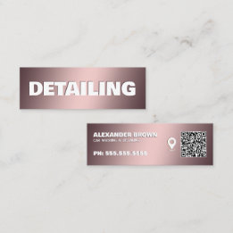 Auto Detailing Google Maps QR Mini Visitekaartje