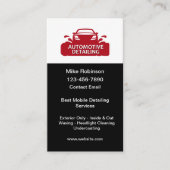 Auto Detailing Modern Custom Visitekaartjes (Voorkant)
