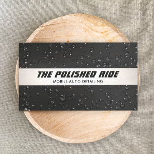 Auto Detailing Professionele Auto Wassen Water Dro Visitekaartje