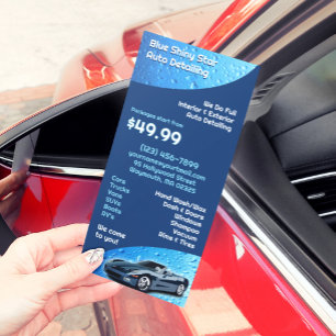 Auto-detailing-rackkaart-sjabloon Reclamekaart