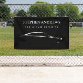 Auto Detailing Schoonmaken Auto Reparatie Logo Spandoek (Insitu)