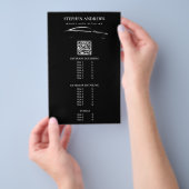 Auto Detailing Schoonmaken Auto Reparatie QR Code Flyer (Hand)