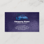 Auto Detailing Services Car Wash Water Drop Visitekaartje (Achterkant)
