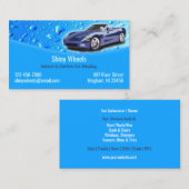 Auto Detailing Water Drops Visitekaartje (Voorkant / Achterkant)