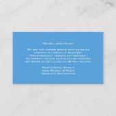 Auto Detailing Water Drops Visitekaartje (Achterkant)