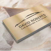 Auto-detailleert autowrakken Modern Gold Automotiv Visitekaartje