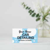 Auto detaillering visitekaartje template (Staand voorkant)