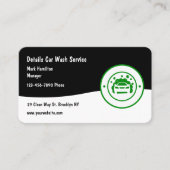 Auto-details en autowas visitekaartje (Voorkant)