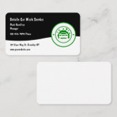 Auto-details en autowas visitekaartje (Voorkant / Achterkant)