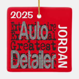 Auto Details Extraordinaire CUSTOM Keramisch Ornament