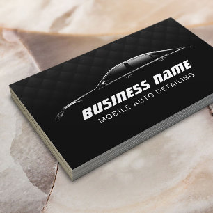 Auto-Details zwarte auto voor auto's met luxe Visitekaartje