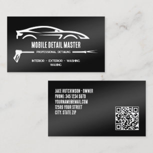 🚿 Auto die Douane QR detailleert Visitekaartje