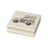 Auto en kerstboom rubberstempel (Stempel)
