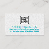 Auto en zeepbellen | Automatisch wassen Visitekaartje (Achterkant)