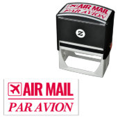 Auto-encreur Air Mail / Par Avion auto-encre tampon (En situation)