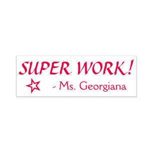 Auto-encreur Amusement "TRAVAIL SUPERBE !" + Tampon en