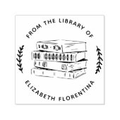 Auto-encreur De La Bibliothèque De | Tampon De Livre Simple Mod (Design)