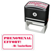 Auto-encreur "EFFORT PHÉNOMÉNIAL !" Marquage du tampon en caout (En situation)